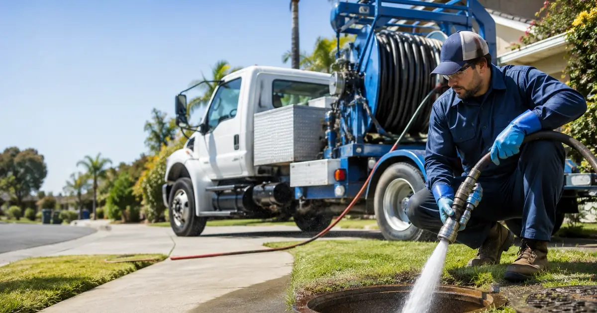 Hydro jet sewer cleaning Pope Valley