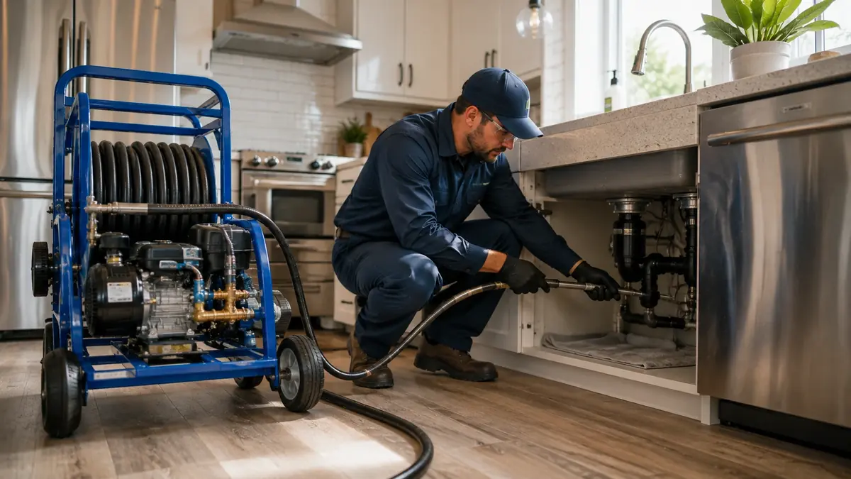 Kitchen Drain Hydro Jetting in Pope Valley